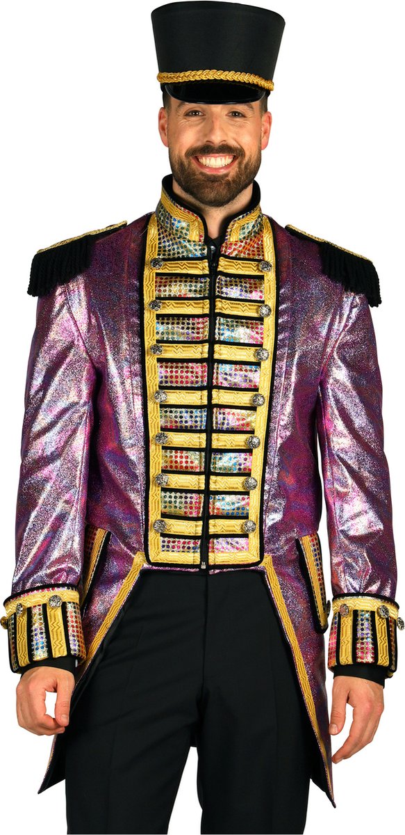 Thetru Carnavalsjas Heren - Metalic Fiesta Paars | Maat 3XL